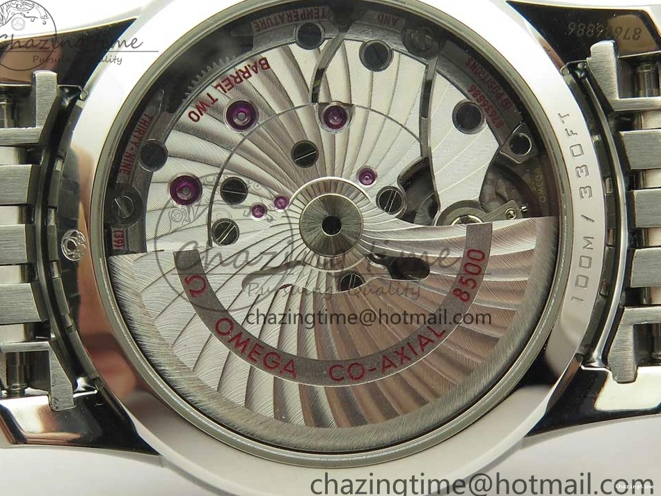 0403 De Ville Hour Vision 41mm SS VSF 1:1 Best Edition White Dial on SS Bracelet A8500 Super Clone Casual 7946